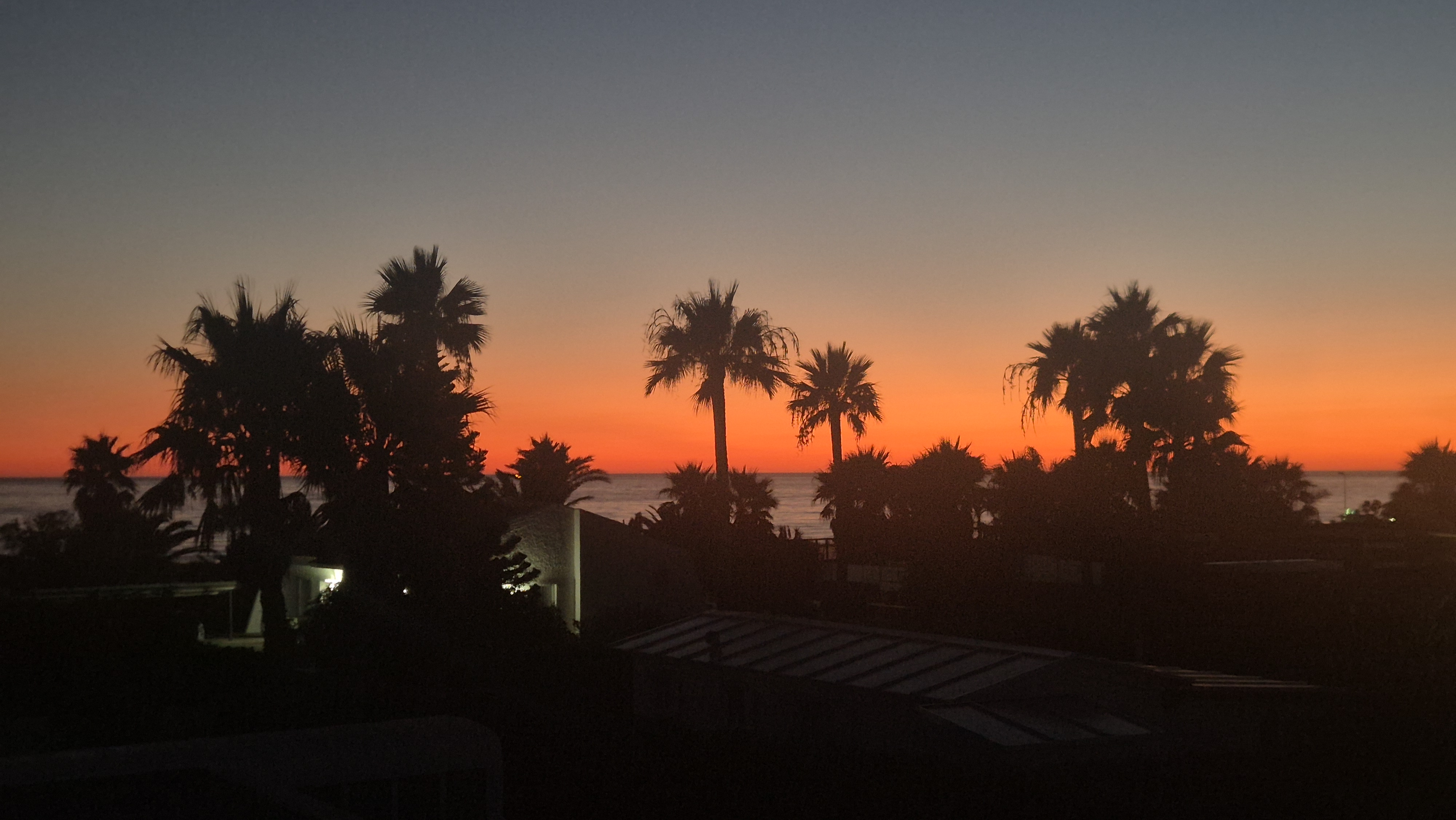 Atardeder desde nuestra terraza